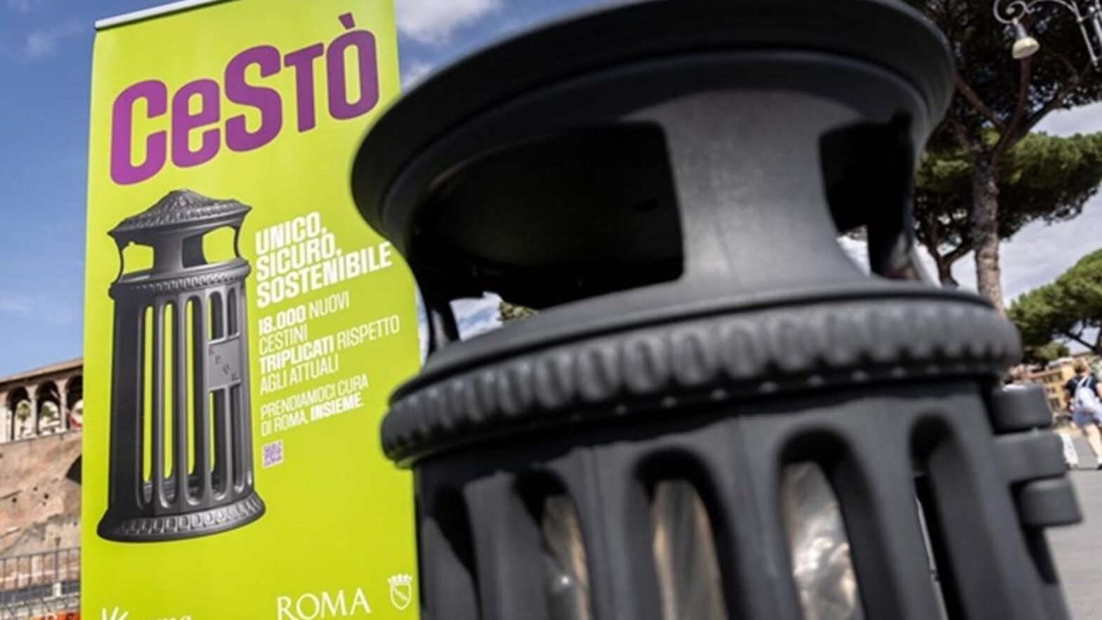 Roma Si Rinnova con i Nuovi Cestini #Cestò