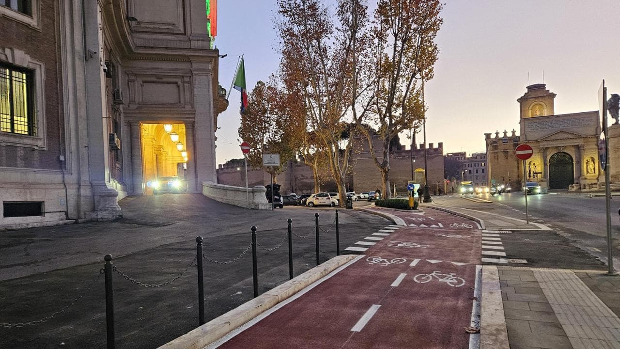 Una nuova ciclabile a Roma: arriva il tratto Porta Pia–via Nomentana