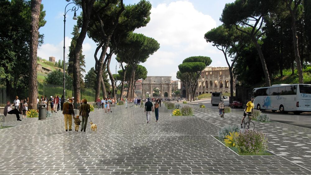 Al via i lavori per la pedonalizzazione di Via di San Gregorio: cambia il volto dell’area del Colosseo