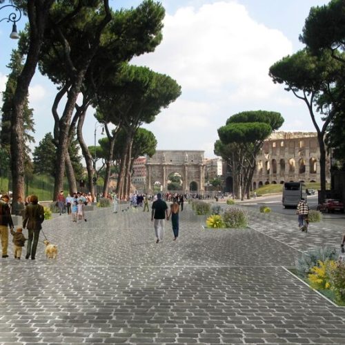 Al via i lavori per la pedonalizzazione di Via di San Gregorio: cambia il volto dell’area del Colosseo